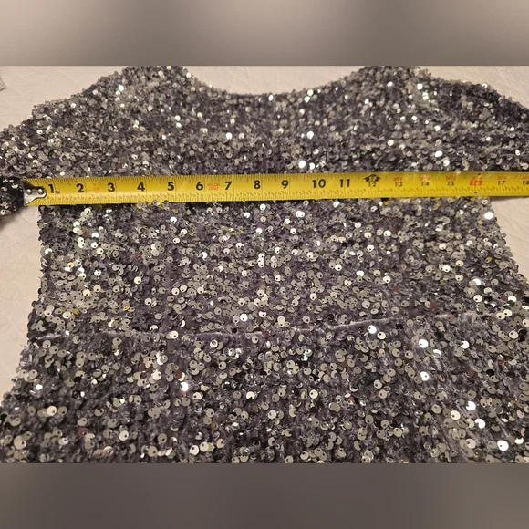 🤩Host Pick❤️NWT Selfie Leslie Sequined Mini Dress Women's Sz Large/US 8 - Picture 10 of 16